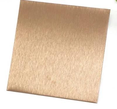 Black Sheet Steel Color Gold Mirror/Brush Surface Stainless Steel Sheet 201 304 316 Grade 8K Gold Colored