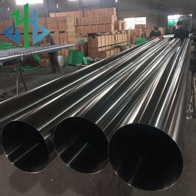Seamless 304 Stainless Steel Pipe 320# 400# 600# 800# Grit Polish Decorative Pipe Handrail Railing