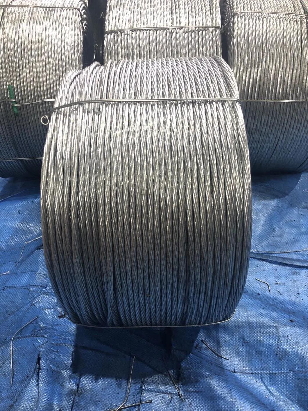 19/2.8mm   Galvanized Stranding Steel Wire for Electrical Usage
