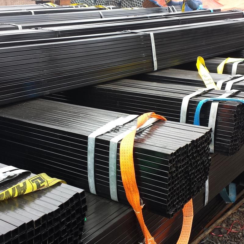 Hot Rolled Black Carbon Hollow Steel Sections Square Steel Pipe and Tube