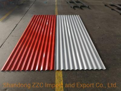 SGCC, Dx51d+Z PPGI Color Coated Corrugated Roofing Sheets