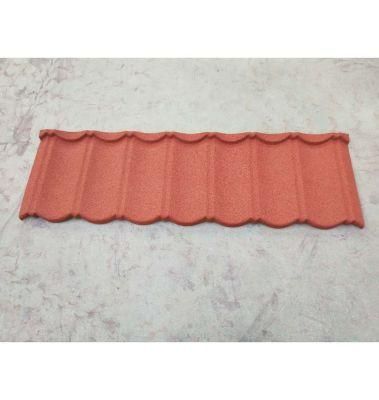 Building Material Wave Shape and T Shape Color Stone Roofing Tile Have Different Thickness