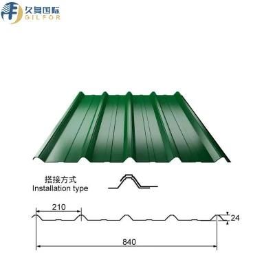 0.13-0.8mm PPGI Pre-Painted 840mm Width Roofing Steel for Building Industry