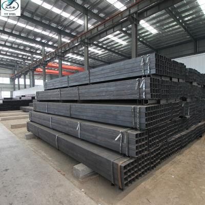 Black Steel Pipe 75X75 Tube Square Pipe or Rectangular Hollow Section Steel Pipes