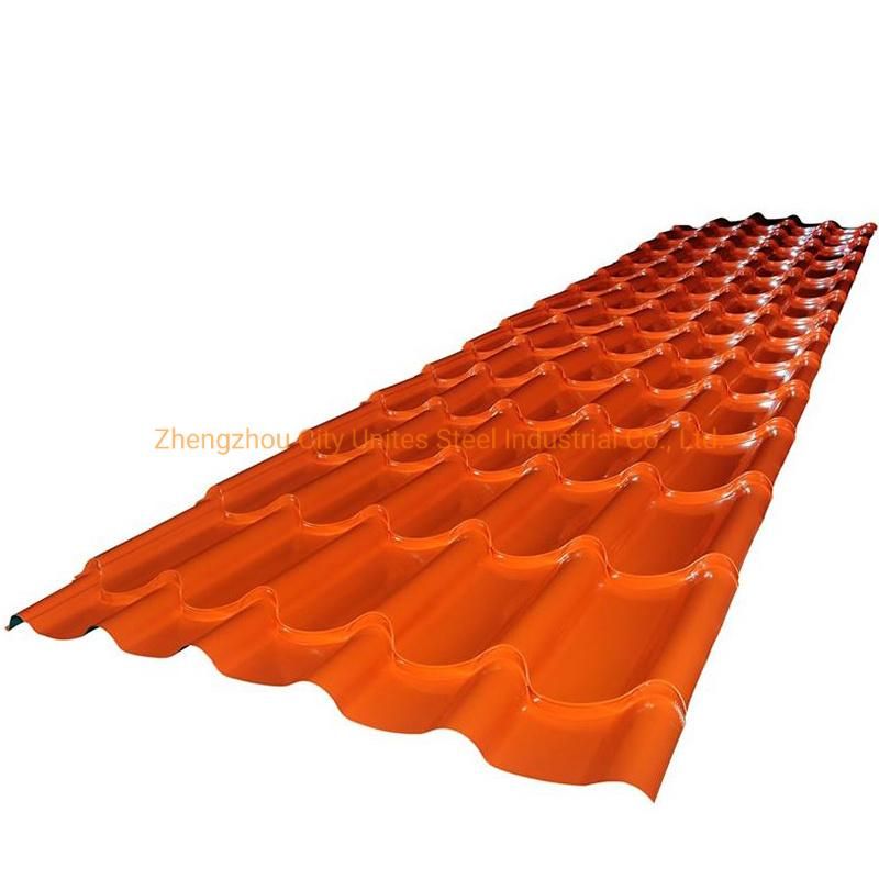 Excellent Corrosion Resistant Colorful Glazed Aluzinc Coated Steel Roofing Sheet