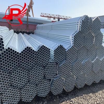 A53 Q235 Q345 Hot DIP 5 Inch DN125 DN45 DN20 ASTM A106 A36 Zn40-275g Round Galvanized Steel Pipe for Building