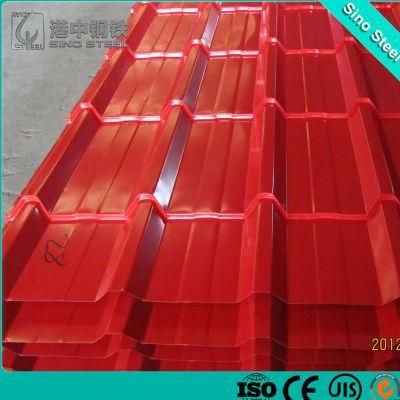 CGCC Z120 PPGI Corrugated Red Color Steel Roofing Sheet for Tile