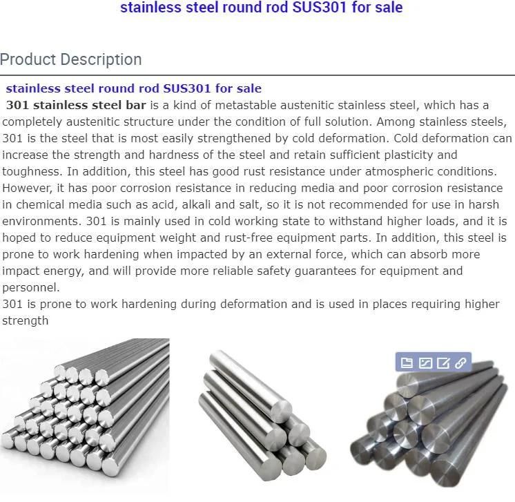 China Inconel 800 High Quality Barra De Acero Inoxidable Stainless Steel Rod