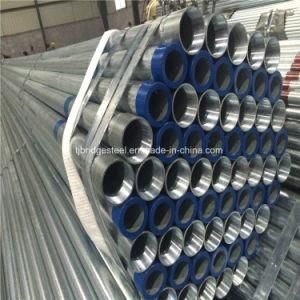 Q235 BS1387 Hot Dipped Galvanized Steel Pipe with Thread and Socket / Caps