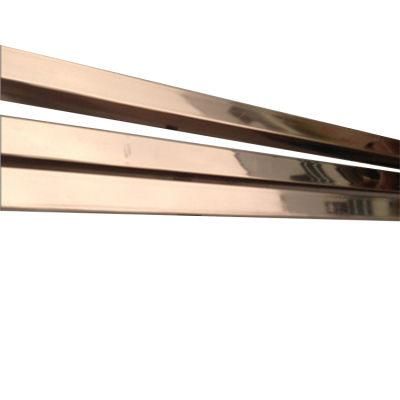 201 Stainless Steel Bright Surface 4&times; 4 Square Pipe Decoration Tube