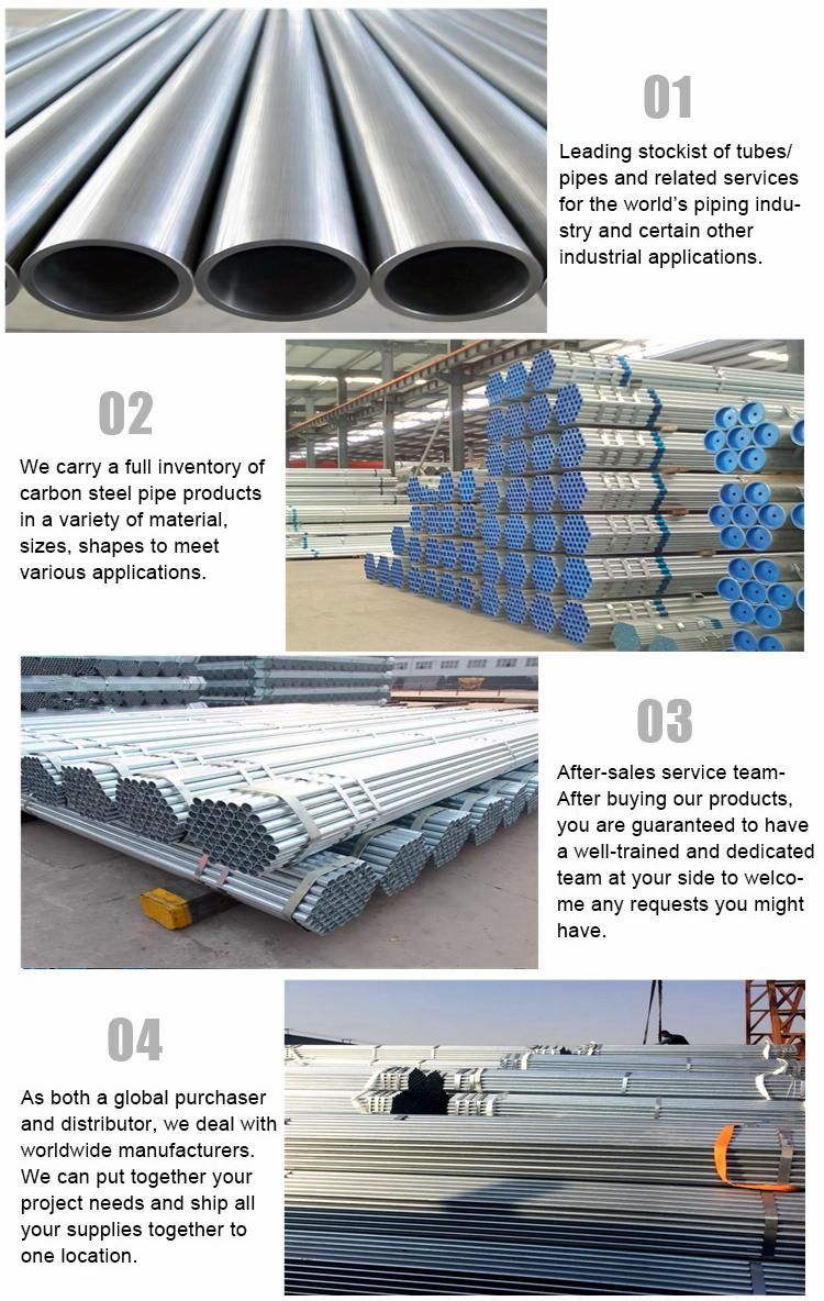 China Factory Wholesale Carbon Steel Galvanized Pipe Price