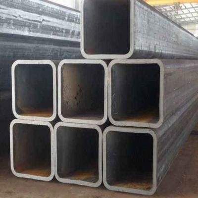 100X50 Black Welded Carbon Rectangular Steel Tube Ss400 Construction Tube