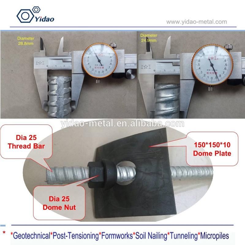 Dia32mm Threaded Bar Reinforcing for Foundation