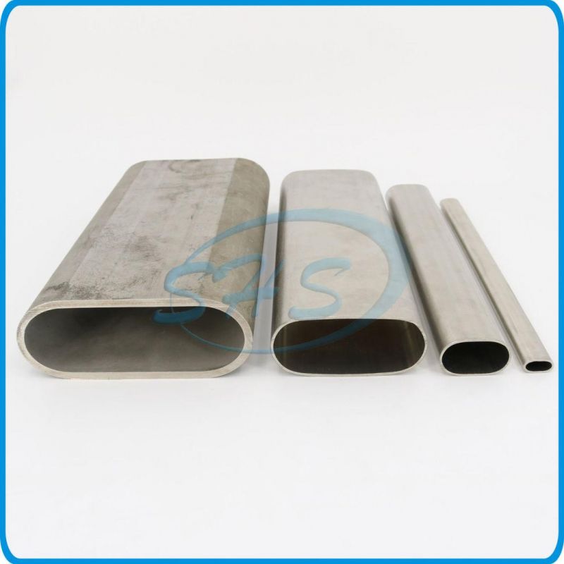 Stainless Steel Flat Sided Oval Pipes (Tubes) in Mirror Finish for Furniture