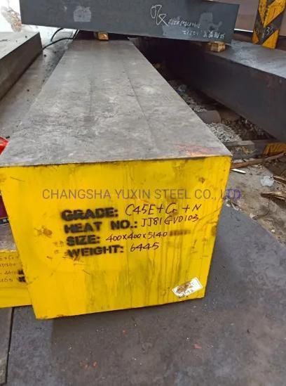 C20, C45, S355, St52 Low Mild Normalized Carbon Hot Rolled /Forged Steel Round /Square/Flat Bar