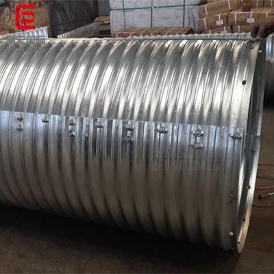 Underground Bunker Galvanized Corrugated Metal Culvert Pipe