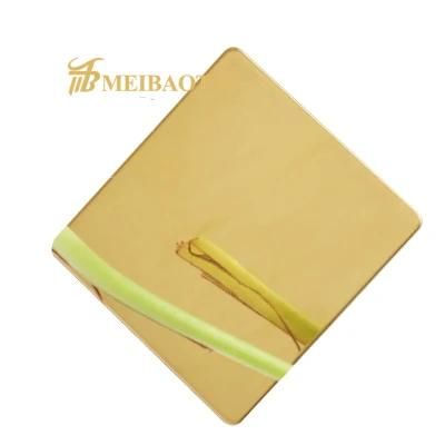 PVD Coating Stainless Gold Mirror Super Mirror Green Color Stainless Steel Sheet