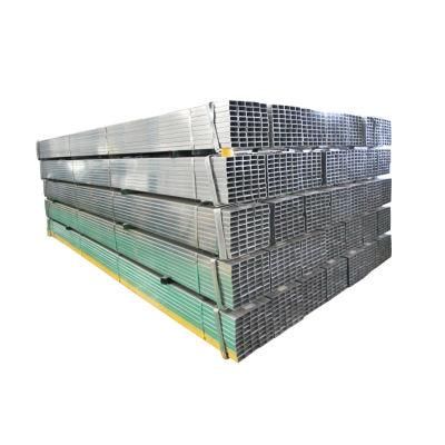 30X60 Gi Tube Thin Wall Galvanized Rectangular Steel Pipe
