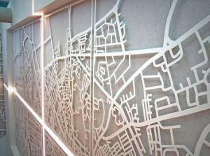 Premium Quality Sandblasted Stainless Steel Ceiling and Decorative Wall Art
