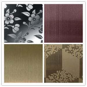 Hot Sell 201 Etch Stainless Steel for Decorate Elevator and Lift Stainless Steel Plate Panel