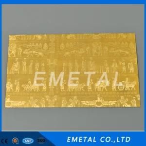 Cold Rolled Inox SS304 201 430 316 Steel Plate Embossed Stainless Steel Sheet for Elevator Decoration