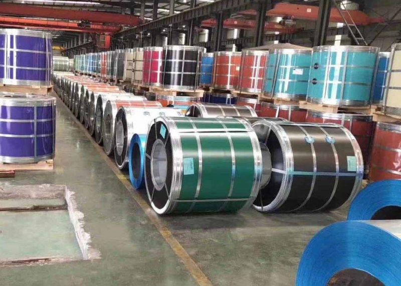 Red Color Corrugated Roofing Steel Sheet PPGI PPGL