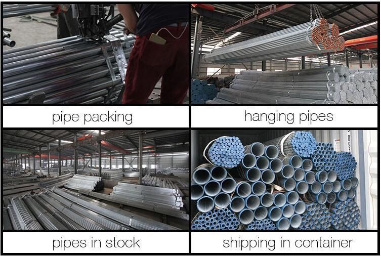 China Youfa DN15-DN200 HDG Welded Ms Steel Tube Galvanized Zinc Coating 220GSM