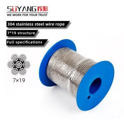 2.5mm 7x19 Stainless Steel Strand Wire Rope and Cables