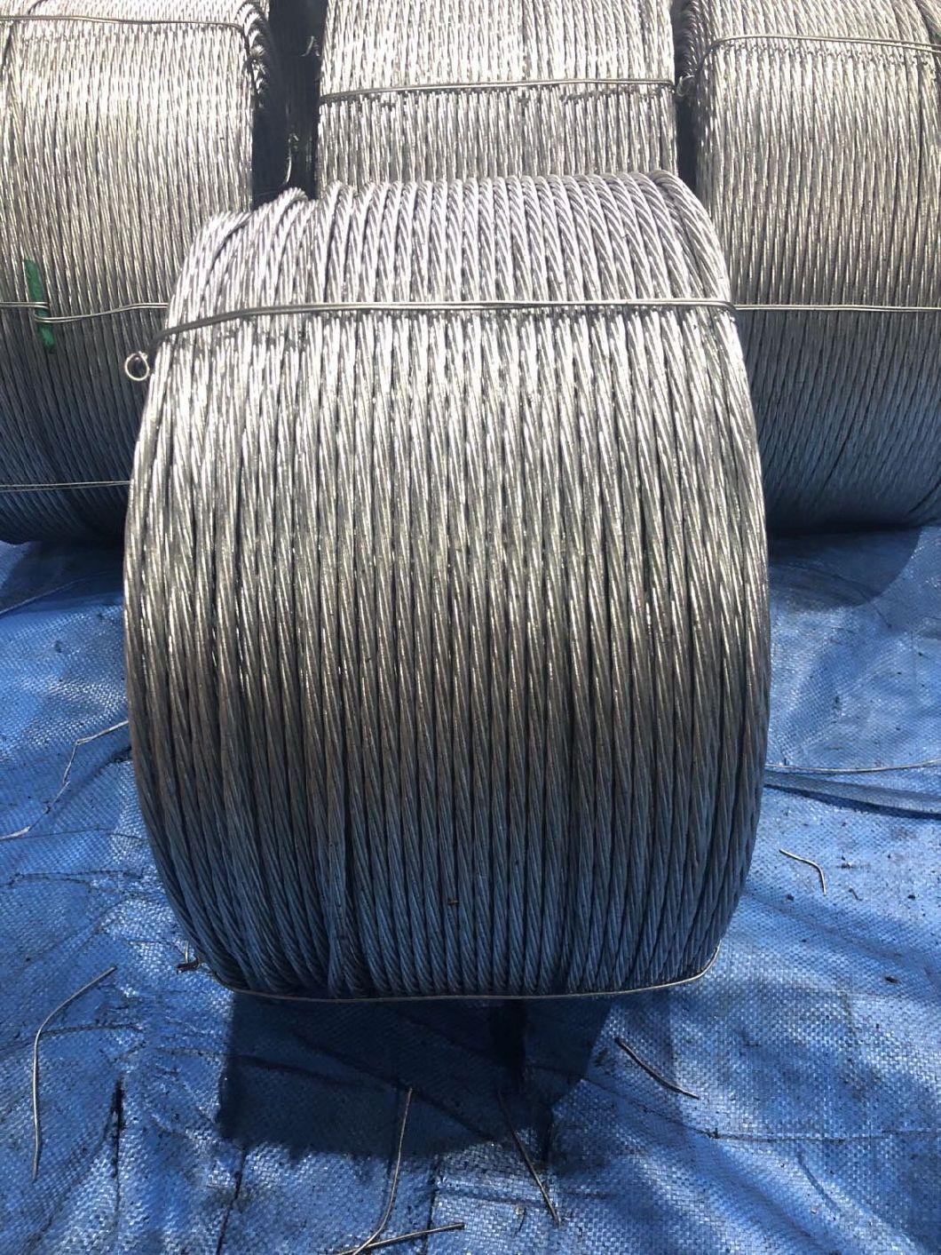 Hot DIP Galvanized Mild Steel Gms 7 / 12 Swg Strand for Stay Wire