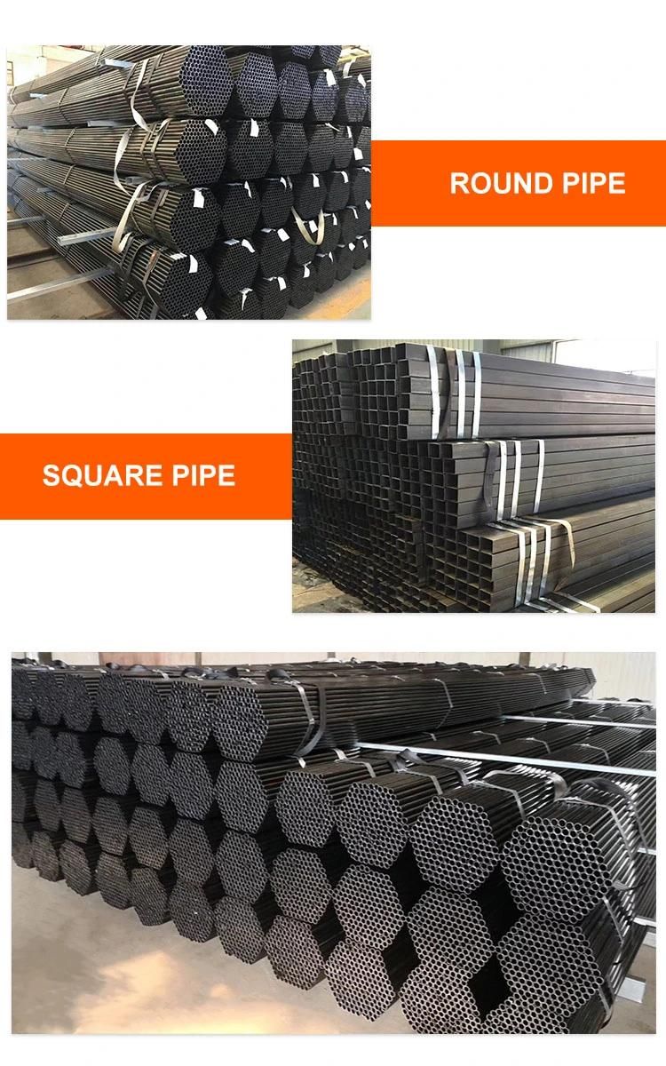 Good Quality ASTM A53 Price Q235 Ms Black Welded Carbon Steel Square Pipe and Tube