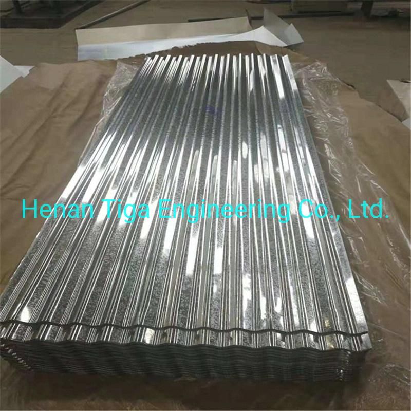 Stamp Regular Spangle 9 Waves Corrugated Galvanized Roof Tiles