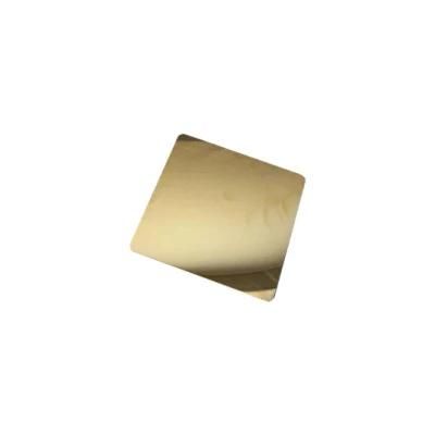 Hot Sales 304L 316L 3mm 8K Mirror Gold Stainless Steel Plate