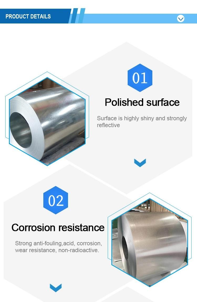 Cold Rolled Hot Dipped ASTM 792 G350 G550 Grade 50 Azm 100 Galvalume Aluzinc Steel Coil