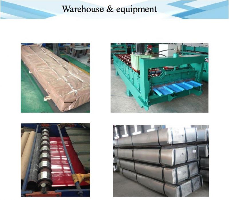 Dx51d Zinc Corrugated Galvanized Steel Roofing Sheet for Building