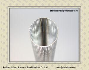 Ss409 76.2*1.2 mm Exhaust Stainless Steel Perforated Tube