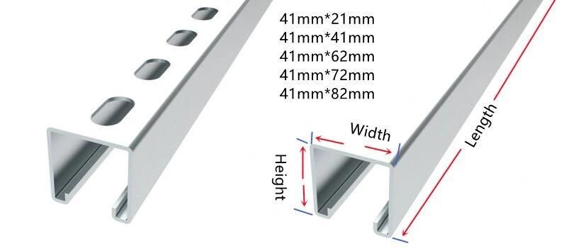 Stainless Steel SS304 SS316 Gi Plain Strut Channel Price List