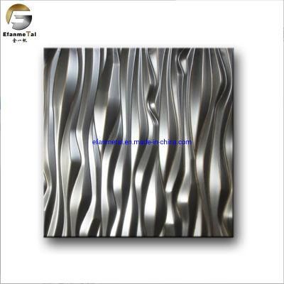 Ef338 Original Factory Ceiling Pandels SUS304 1.0mm Color PVD Colorful Embossing Stainless Steel Decorative Sheets