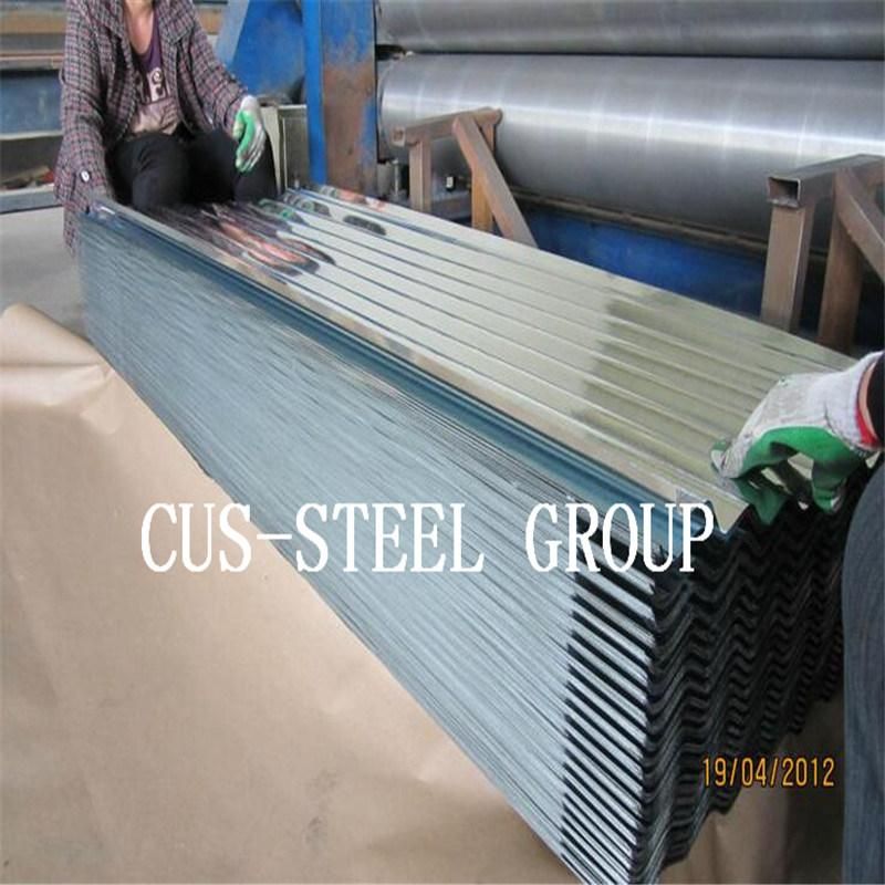 28 Gauge Bwg34 Iron Roofing Plate Regular Spangle Corrugated Galvanized Steel Sheet