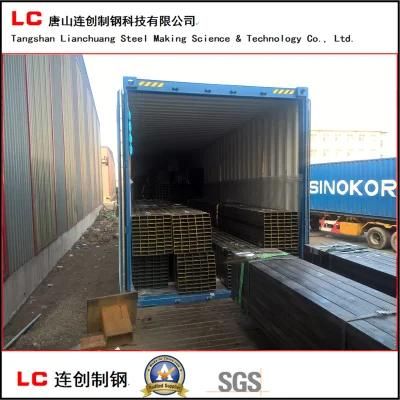 Oiled Black Rectangular Steel Pipe