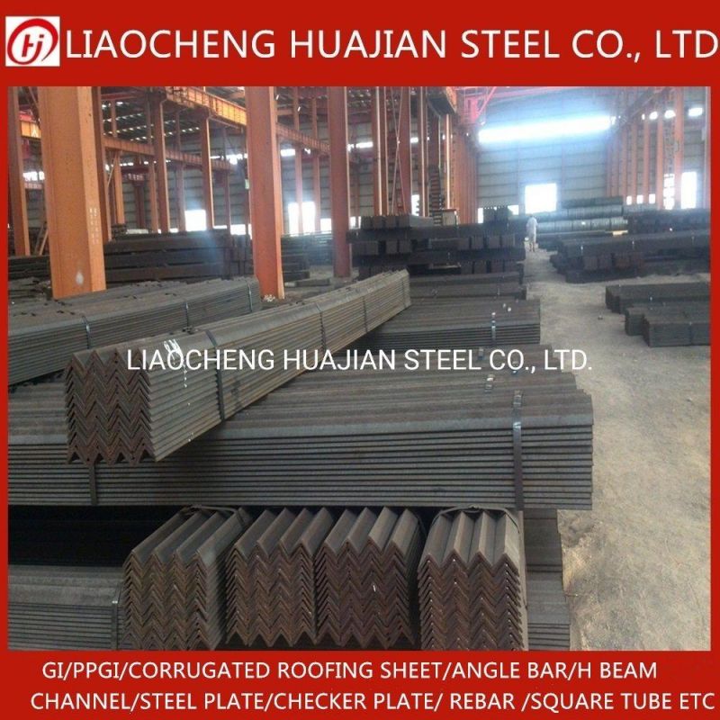 Hot Rolled Black Galvanized Angle Bar for Building Construction