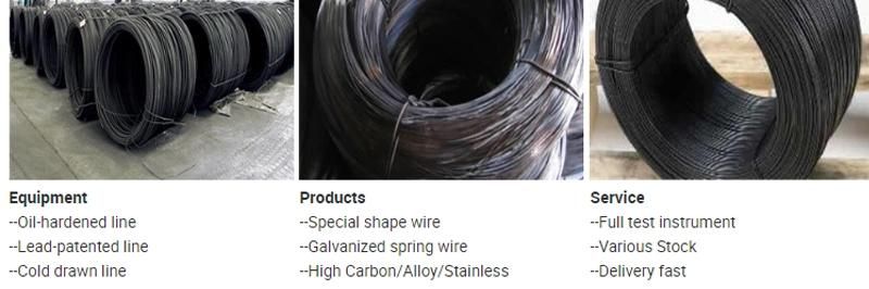 Low Price Low Carbon Spring Black Coil Drawn Steel Wire