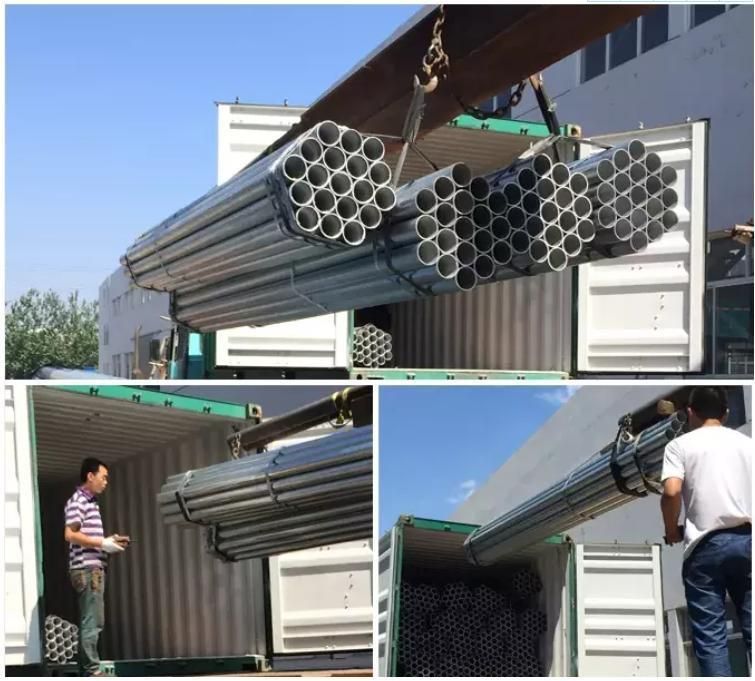 China Supply Q195 Q235 Q345 Low Carbon Black Steel Hot DIP Galvanized Coating Tuber Hollow Tubular Steel Pipe