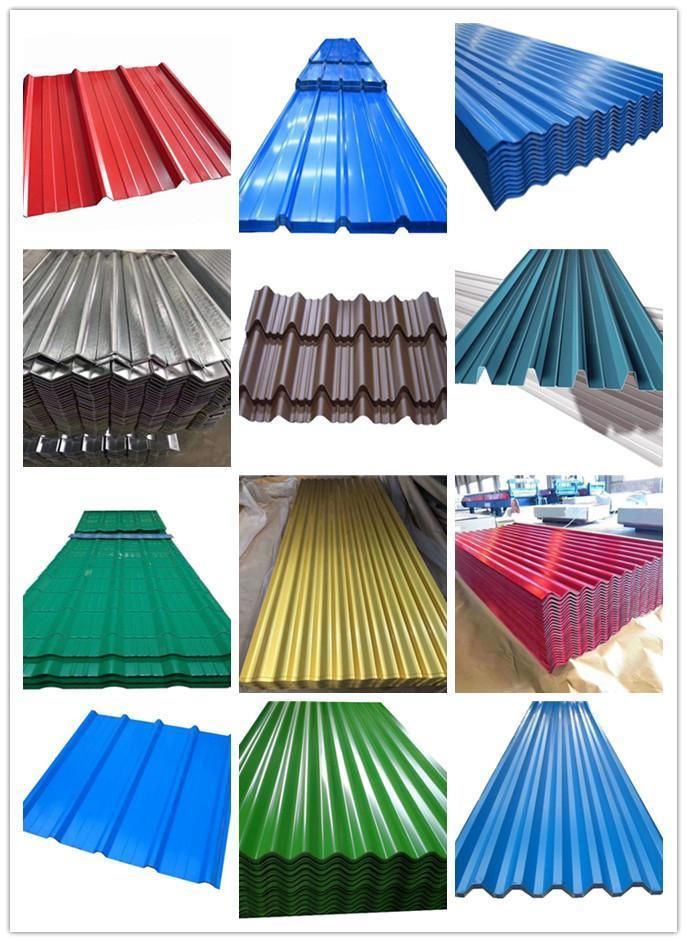 Color Coated Galvanized Steel Corrugated Roofing Sheet as Ral 3002 ASTM A527 A526 G90 Z275 Tin Zinc Plate/Sheet