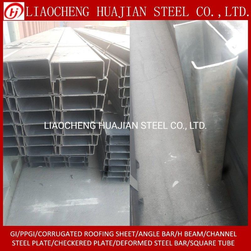 Galvanized and Black Cold Bend Structural Steel C Channel Profile