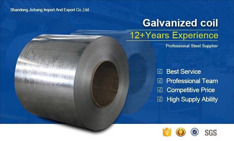 Well Stocked Steel Galvanized Coils Dx51d Z100 0.15mm 0.18mm Galvanized Steel Strips Coil