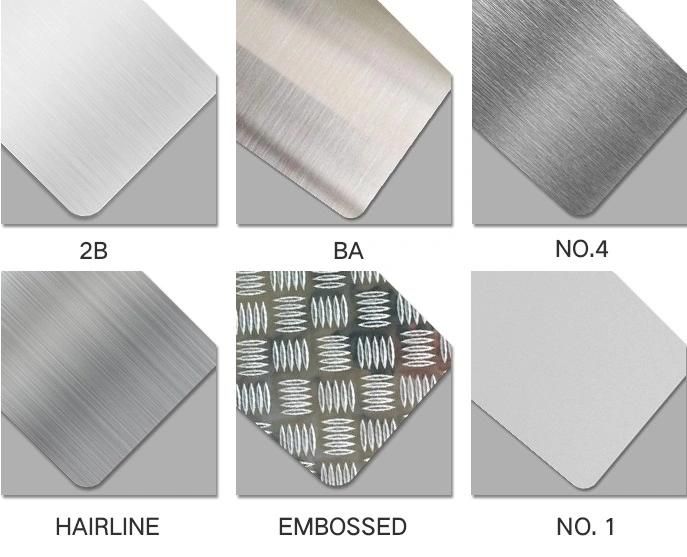 SUS201 202 304L 316L 409 2205 Duplex Stainless Steel Coilscold Rolled Polished Roofing Decorate Stock Ba 2b Plates Hl 8K Finish Stainless Ss Steel Sheet