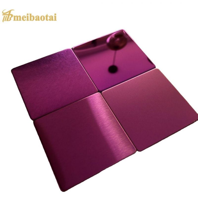 Building Material Mirror Finish Stainless Steel Sheet for Foshan PVD Sheet Wall Decoration.