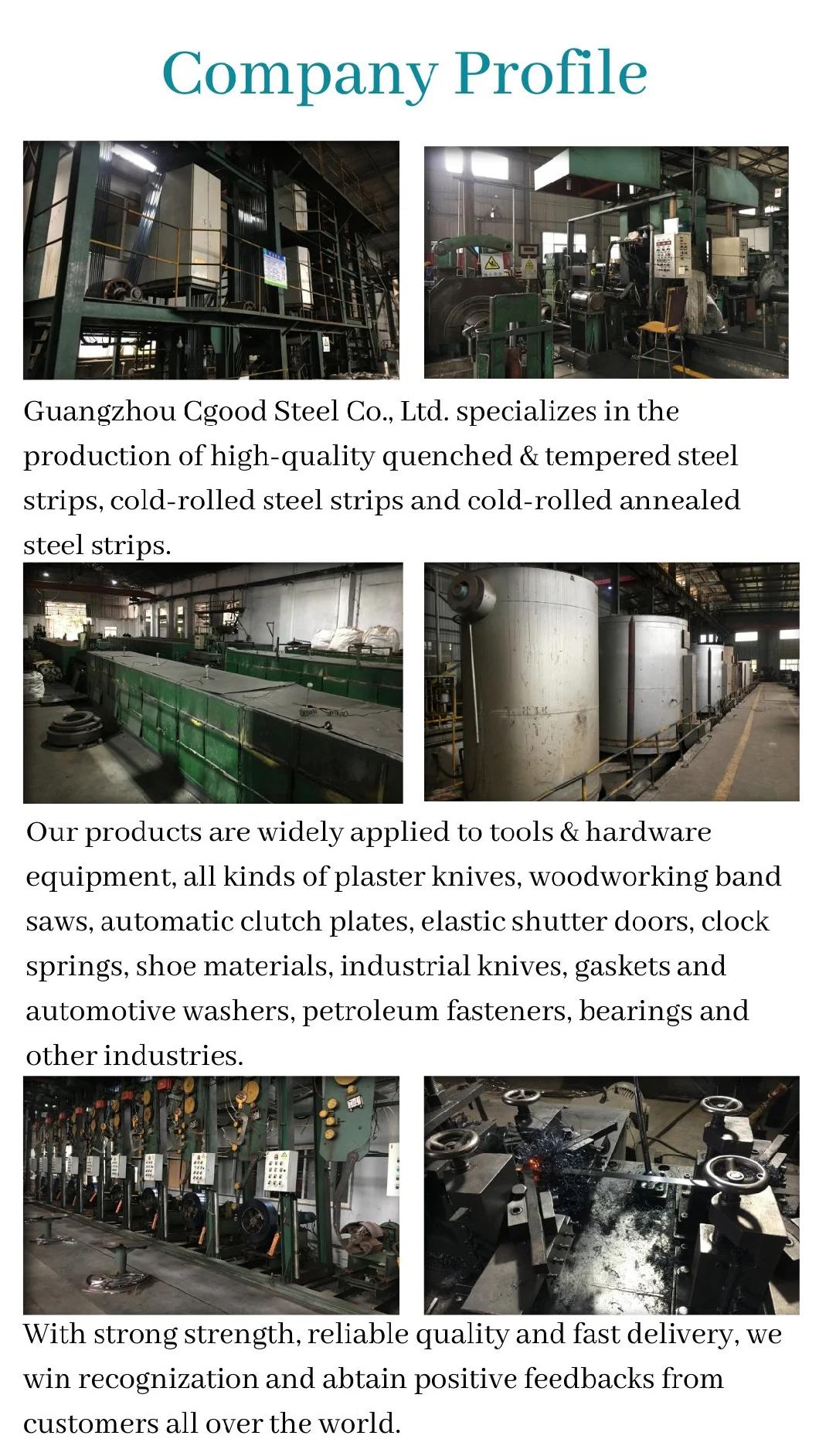 SAE 1074 Blue Tempered Steel Coils Rolling Door Spring Steel