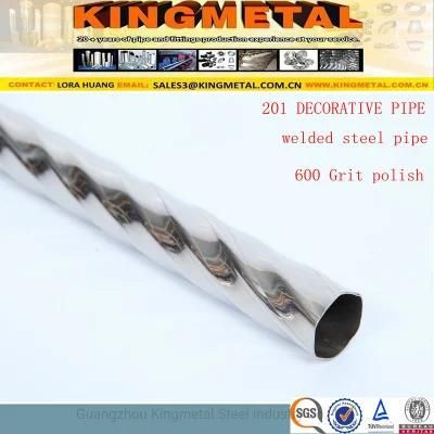ASTM A270 304/316L High Polished Welded Stainless Steel Decorative Pipe
