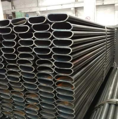 Furniture Oval Black Carbon Steel Tube /Oval Shaped Carbon Steel Pipe